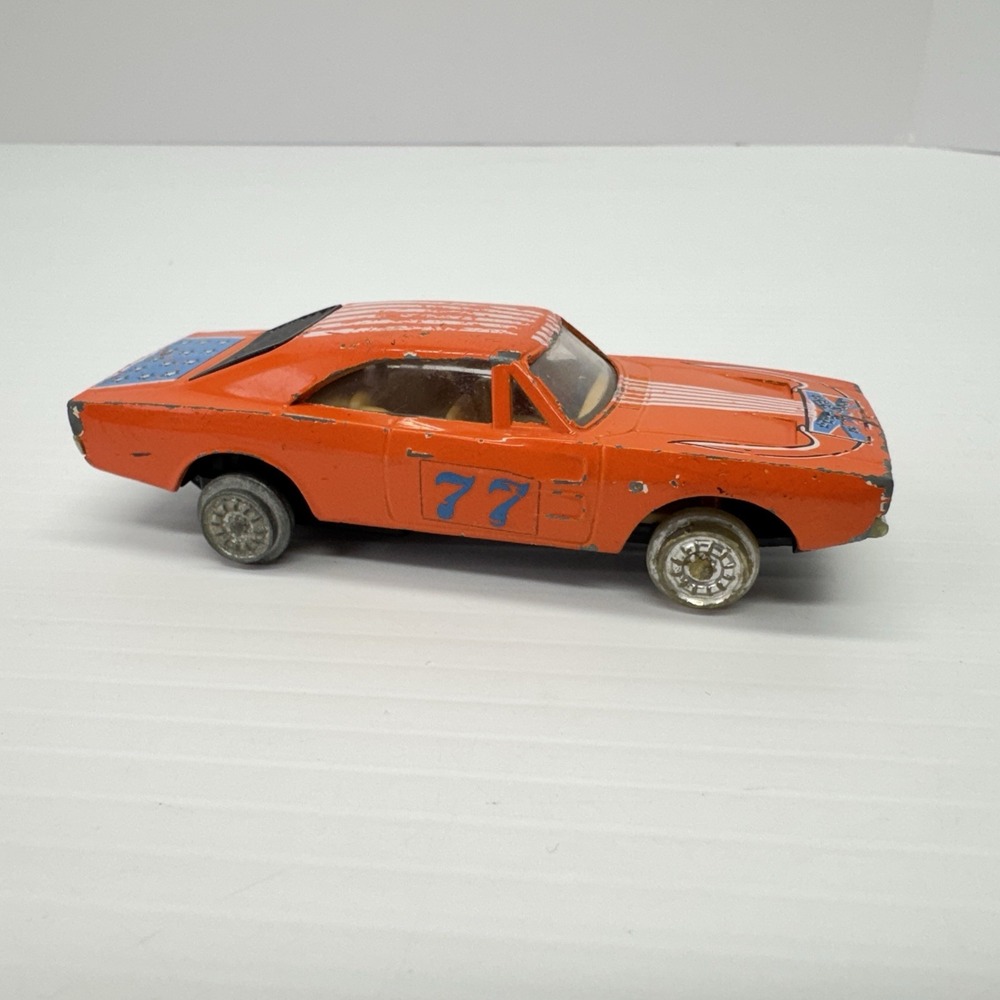 Vintage Zee Toys Dodge Charger 77 Orange Hong Kong 1:48 Scale Dukes Of Hazard 4"